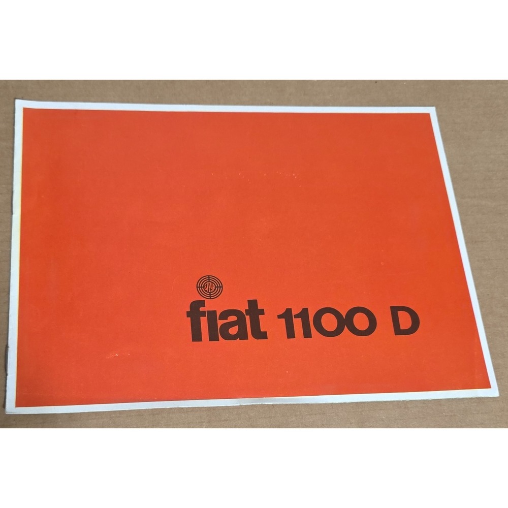 FIAT 1100 D Dealer Brochure Catalog Original I German Deutsche